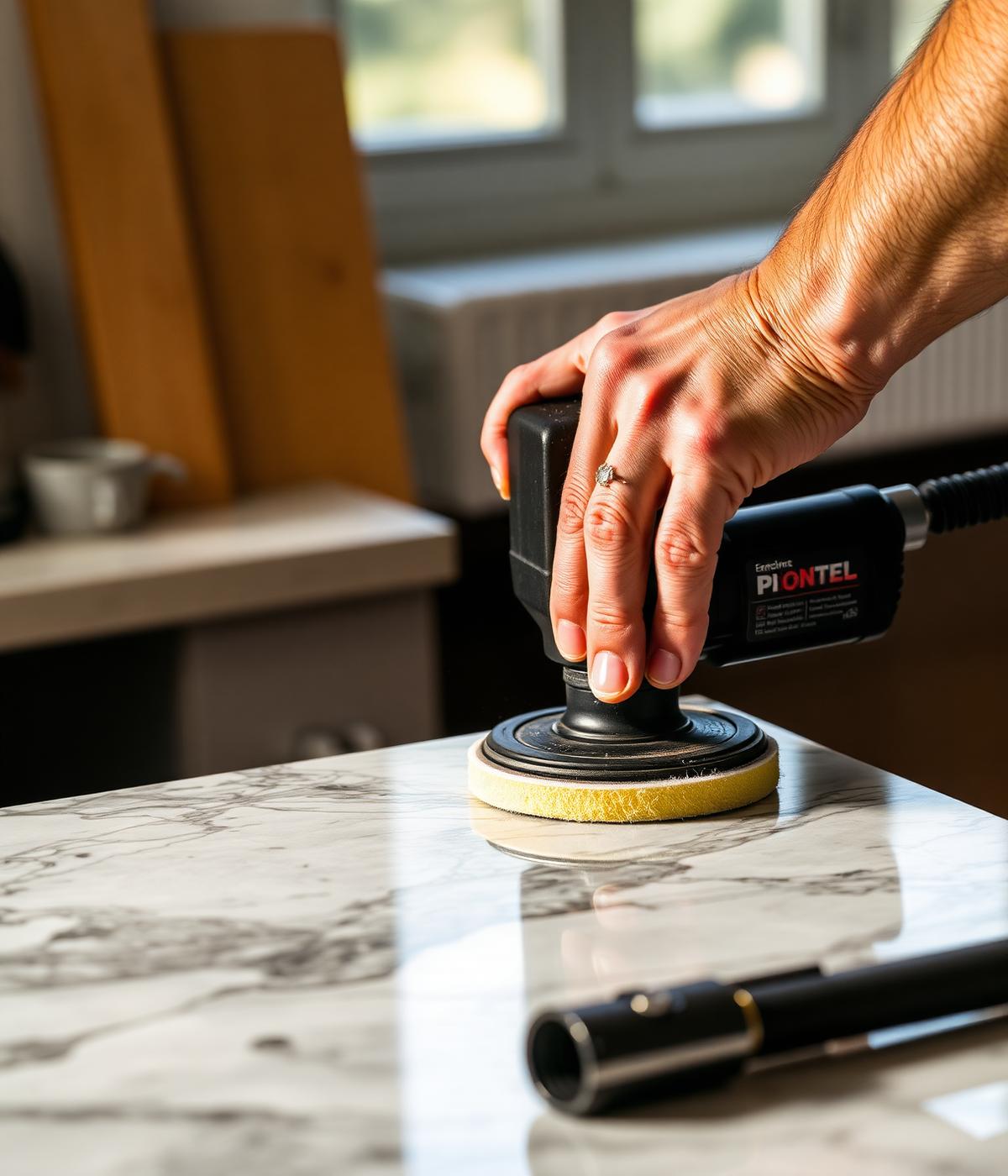 StillRockin craftsman polishing a marble surface