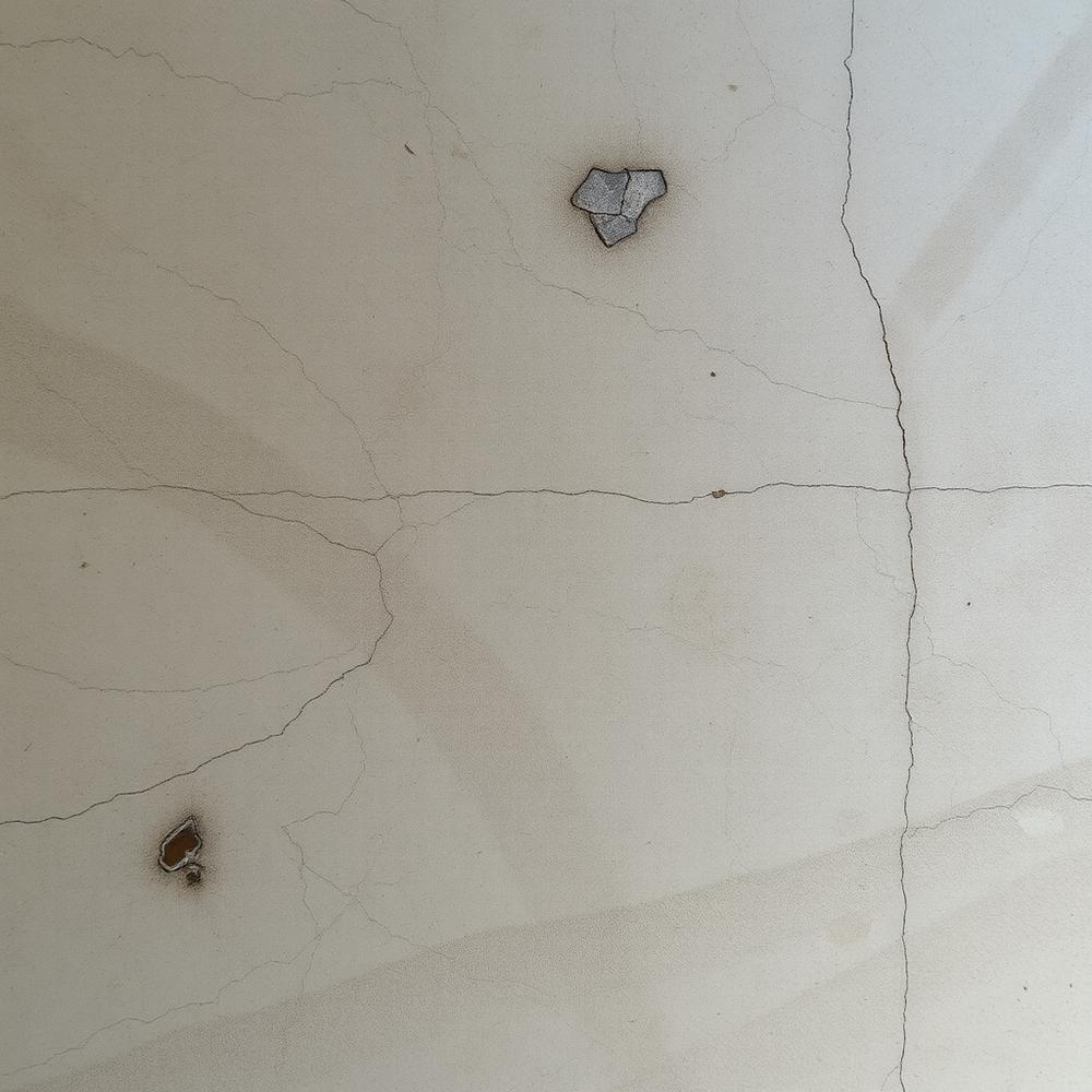 Marble foyer floor — before restoration